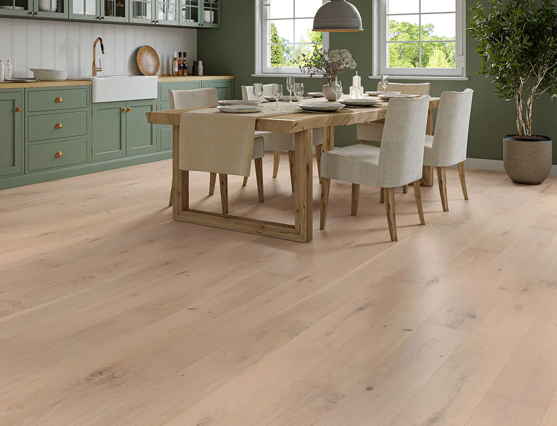 Wyndham Engineered Oak laid in a room